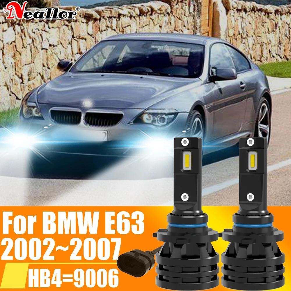 HB4 9006 LED Ȱ ĵ ڵ ,  6000K  ȭƮ Ʈ ͺ ̿ , BMW E63 2002  2007, 12V 55W, 2 